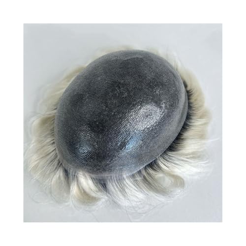 Ersatzperücke Herren-Toupet, dünne Haut, 0,06 mm, PU-Basis, Herren-Haarteil #1B60RY, indisches Echthaar, Systemeinheiten Täglich(7x9) von Lizhuzhuzs28