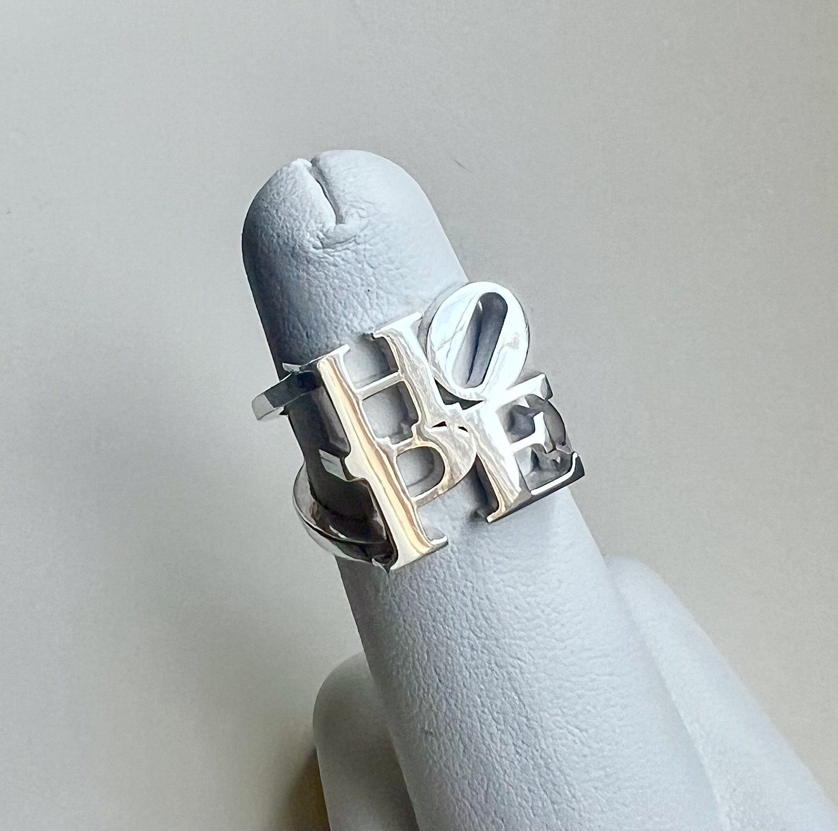 Hope Ring in Sterling Silber-Handgemachter Silberring von Lizidalena