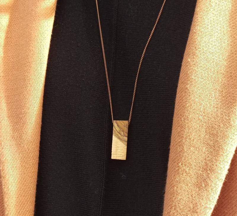 Kette Lang Olivenholz & Kupfer von LizoAccessoires
