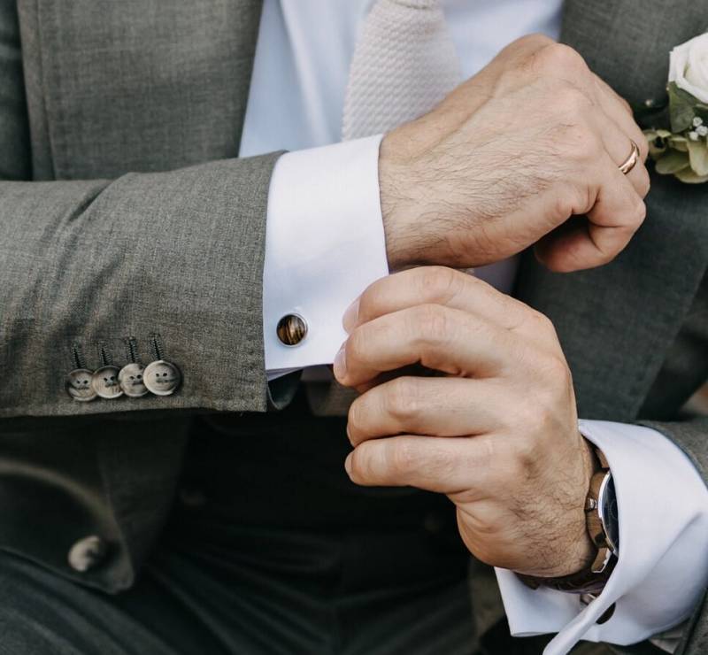 Manschettenknöpfe Bocote Holz von LizoAccessoires