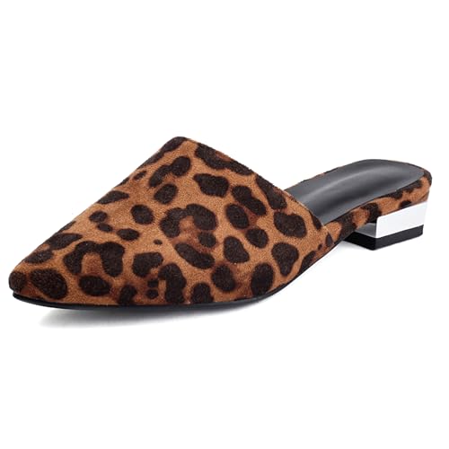 Lizoleor Blockabsatz Geschlossen Ohne Verschluss Mules Mode Damen Pantoffeln Komfort Niedrige Absatz Pointed Toe Glitzer Pailletten Leisure Leopard-Ms Gr 38 EU/39Cn Lizoleor Blockabsatz Geschlossen Ohne Verschluss Mules Mode Damen Pantoffeln Komfort Niedrige Absatz Pointed Toe Glitzer Pailletten Leisure Leopard-Ms Gr 38 EU/39Cn von Lizoleor