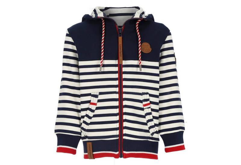 Lizzard Sports Kapuzensweatjacke Kinder Sweatjacke Streifen-Uni-Mix - Kapuzenjacke mit Reißverschluss von Lizzard Sports