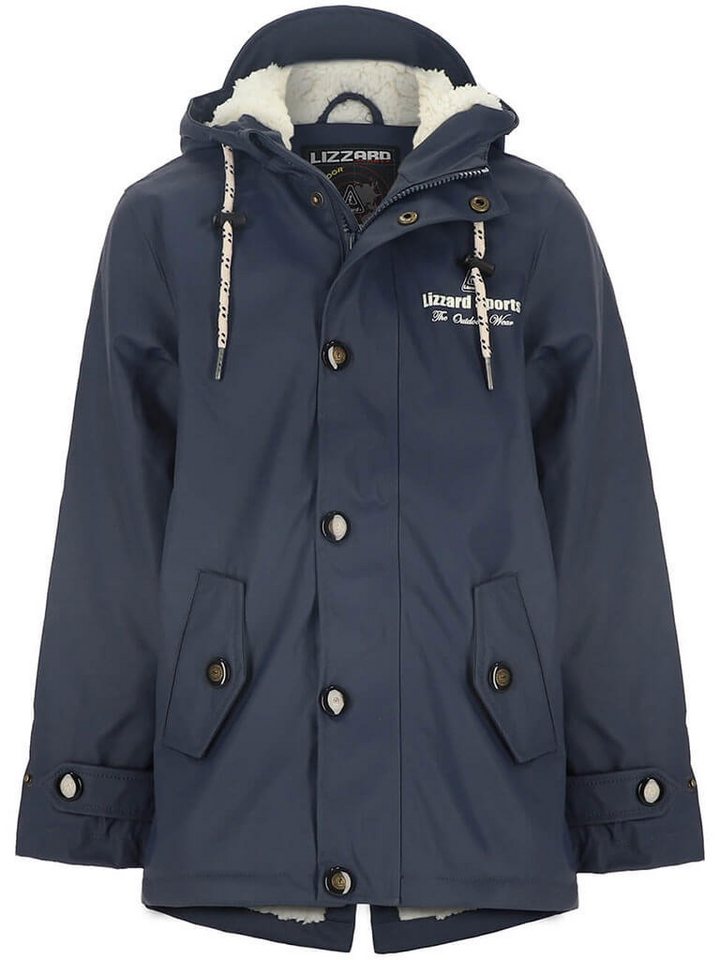 Lizzard Sports Regenjacke Kinder Regenmantel mit Teddy-Futter - Lange Outdoor-Jacke von Lizzard Sports