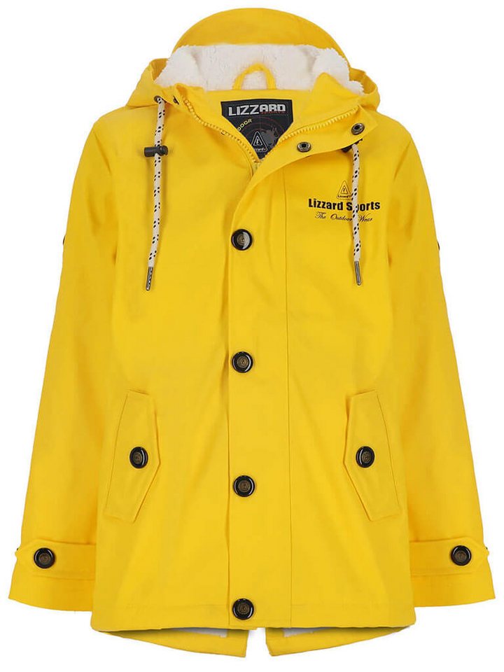 Lizzard Sports Regenjacke Kinder Regenmantel mit Teddy-Futter - Lange Outdoor-Jacke von Lizzard Sports