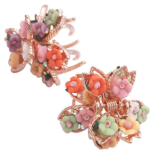 2-teilige Mini Haarspange Clip Haarklammer Metall Romantische Blume für Mädchen Teens Frauen 2-teilige Mini Haarspange Clip Haarklammer Metall Romantische Blume für Mädchen Teens Frauen von Lizzie Kay