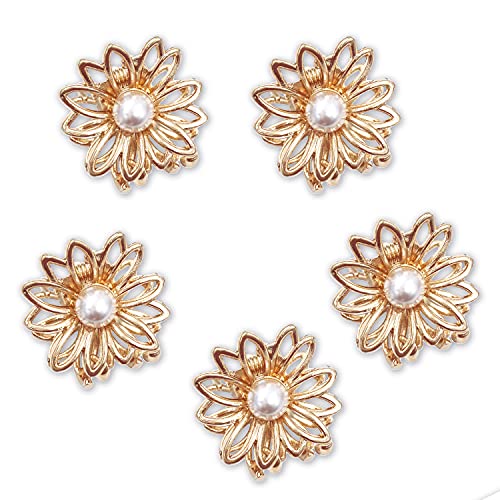 5STK Gänseblümchen Blume Gold-Ton kleine Metall Haarklammer für Damen Mädchen 5STK Gänseblümchen Blume Gold-Ton kleine Metall Haarklammer für Damen Mädchen von Lizzie Kay