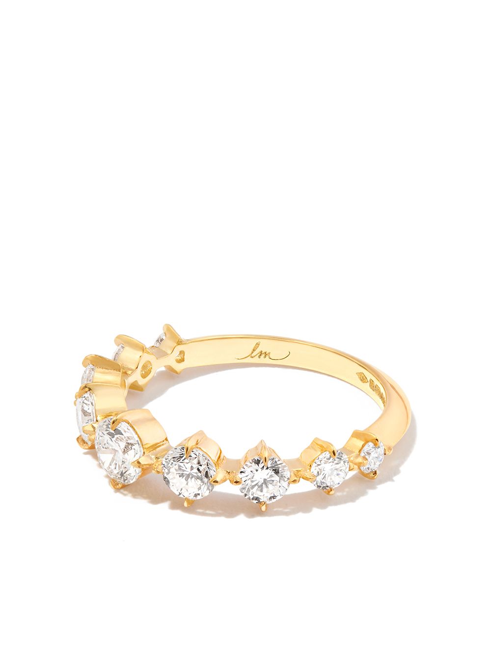 Lizzie Mandler Fine Jewelry 18kt Gelbgoldring mit Diamanten von Lizzie Mandler Fine Jewelry