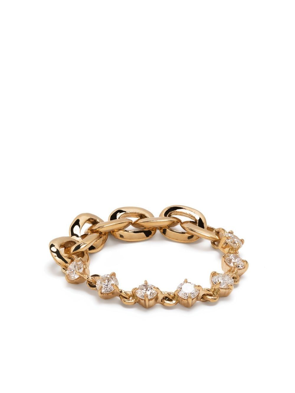 Lizzie Mandler Fine Jewelry 18kt Gelbgoldring mit Diamanten von Lizzie Mandler Fine Jewelry