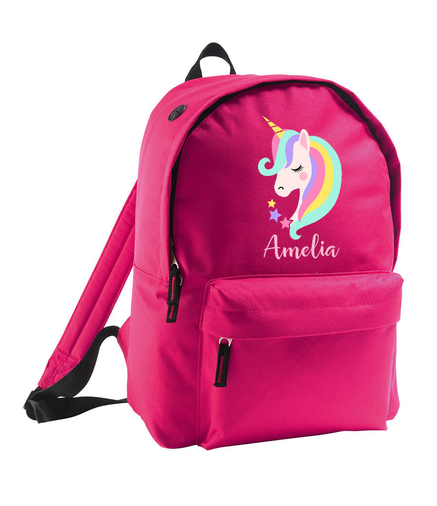 Personalisierte Einhorn-Tasche, Personalisierte Rucksack Mädchen Mit Namen Und Einhorn, Schulanfang, Einhorn Kleinkind, Mini Schule von LizzielaneBoutique