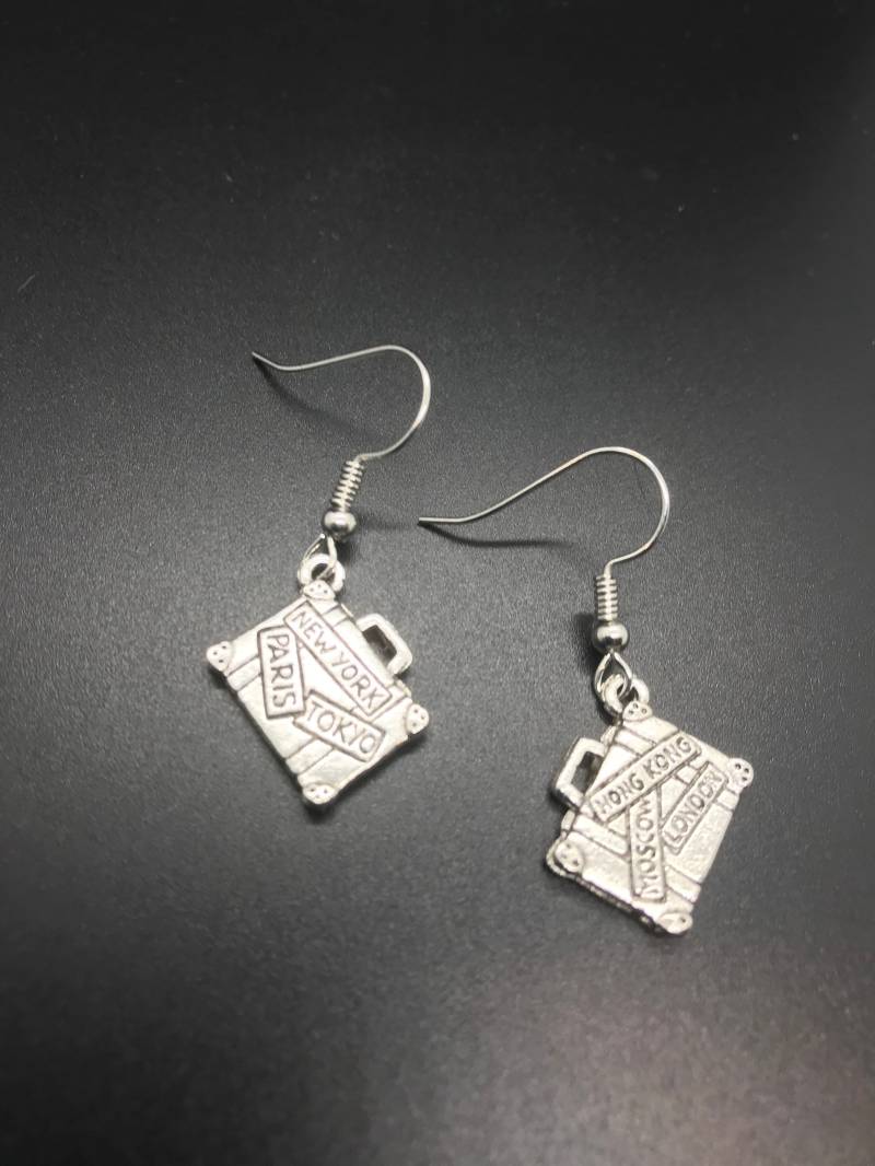 Gepäck Taschenanhänger Geätzte Reisedestinationen von Lizzieslanyards