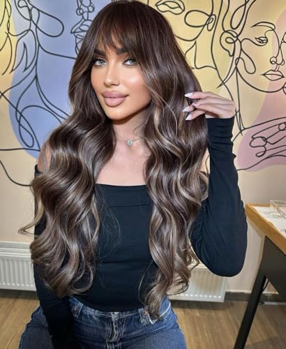 Lizzy Schwarz Wellige Perücke mit Bangs Lange Wellige Perücken für Frauen Lockige Synthetische Natürliche Schwarz Lockige Haar Perücke für Mädchen Tägliche Party Gebrauch 26 Zoll (Ombre Blonde) Lizzy Schwarz Wellige Perücke mit Bangs Lange Wellige Perücken für Frauen Lockige Synthetische Natürliche Schwarz Lockige Haar Perücke für Mädchen Tägliche Party Gebrauch 26 Zoll (Ombre Blonde) von Lizzyhair