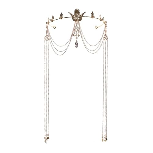 Ljmyy Haarschmuck, Stirnband, Wassertropfen, Stirnschmuck, Mädchen, Haarschmuck, Kette für Damen von Ljmyy