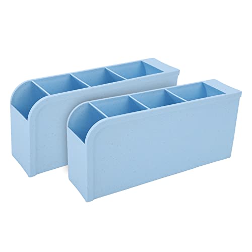 Make -up -Pinselhalter Blau verstärkte Unterstützung Stabiler Bodendesktop -Speicherbox für Make -up -Pinselspeicher von LjwZekyrnt
