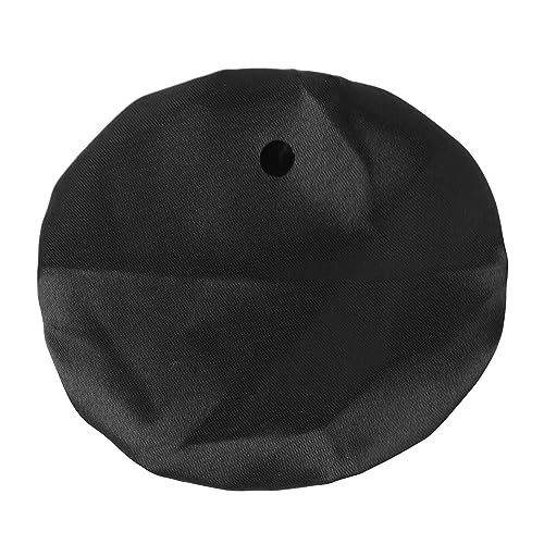 Universelle Getränkeabdeckung mit Strohloch -Spike -Prävention Elastic Band Fabric Cup Cover Satin Black for Parties Club College Night Out Out Out Out Out Out of von LjwZekyrnt