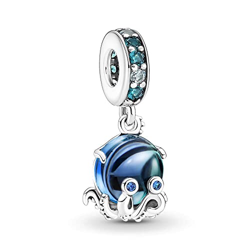 Lkwidi Charme Cute Octopus Dangle Charms-Anhänger 925 Sterling Silber Charm Bead Pendant für Europäische Armbänder und Halsketten von Lkwidi