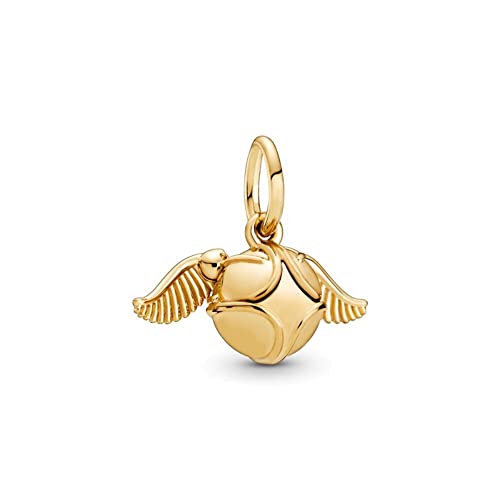 Lkwidi Charme Golden Snitch Dangle Charms-Anhänger 925 Sterling Silber Charm Bead Pendant für Europäische Armbänder und Halsketten von Lkwidi