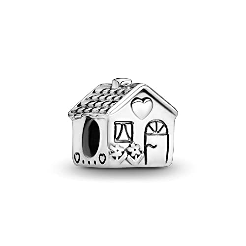 Lkwidi Charme Kleines Haus eCharms-Anhänger 925 Sterling Silber Charm Bead Pendant für Europäische Armbänder und Halsketten von Lkwidi