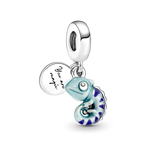 Lkwidi Charme Farbwechselndes Chamäleon Charms-Anhänger 925 Sterling Silber Charm Bead Pendant für Europäische Armbänder und Halsketten von Lkwidi