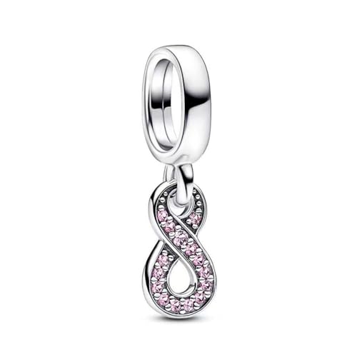 Lkwidi Charme Funkelnde Unendlichkeit Charms-Anhänger 925 Sterling Silber Charm Bead Pendant für Europäische Armbänder und Halsketten Lkwidi Charme Funkelnde Unendlichkeit Charms-Anhänger 925 Sterling Silber Charm Bead Pendant für Europäische Armbänder und Halsketten von Lkwidi