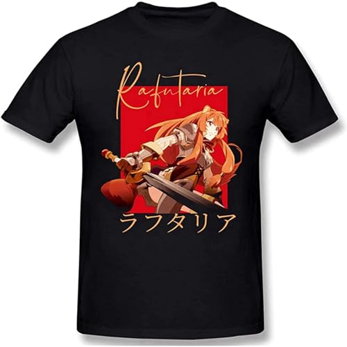 The Rising of The Shield Hero Men's Basic Short Sleeve T-Shirt Black 3XL von LlXlNG