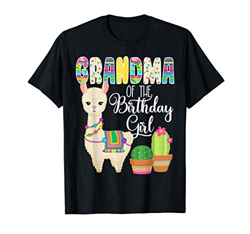 Llama Birthday Grandma Of The Birthday Girl Farm Llama Bday T-Shirt Llama Birthday Grandma Of The Birthday Girl Farm Llama Bday T-Shirt von Llama Birthday Party Supplies