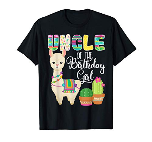 Llama Birthday Uncle Of The Birthday Girl Farm Llama Bday T-Shirt Llama Birthday Uncle Of The Birthday Girl Farm Llama Bday T-Shirt von Llama Birthday Party Supplies