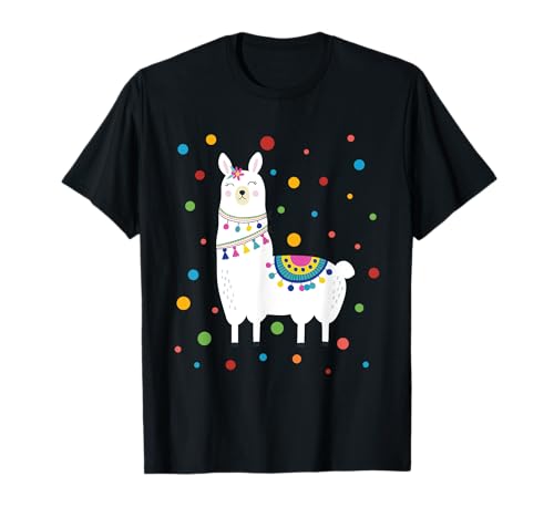 Dot Day Shirt Polka Dots Lama Kinder Jungen Mädchen Jugend T-Shirt von Llama Dot Kids Tees Co.