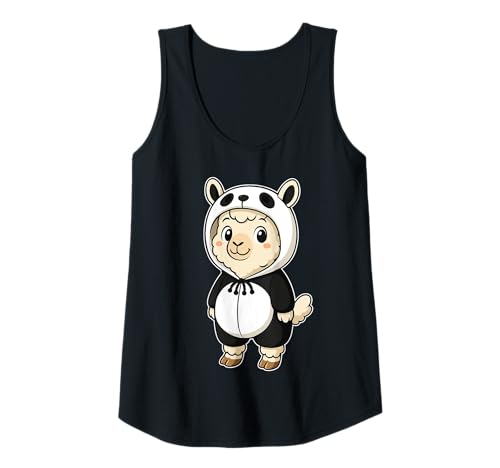 Damen Kawaii Lama in Panda Kostüm für Mädchen Kinder Lama-Liebhaber Tank Top Damen Kawaii Lama in Panda Kostüm für Mädchen Kinder Lama-Liebhaber Tank Top von Llama In Panda Costume Kawaii Design
