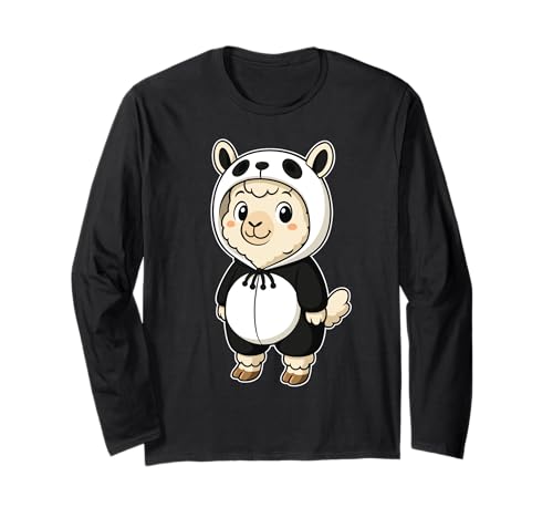 Kawaii Lama in Panda Kostüm für Mädchen Kinder Lama-Liebhaber Langarmshirt Kawaii Lama in Panda Kostüm für Mädchen Kinder Lama-Liebhaber Langarmshirt von Llama In Panda Costume Kawaii Design