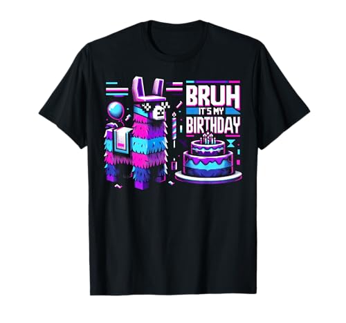 Bruh It's My Birthday Lama-Piñata Boy Girl Family Party Bday T-Shirt Bruh It's My Birthday Lama-Piñata Boy Girl Family Party Bday T-Shirt von Llama Pinata Birthday Family Party Decorations