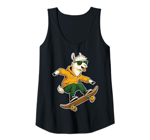 Damen Skateboard Lama, Reiten, Skateboard, Skater, Grafik Tank Top Damen Skateboard Lama, Reiten, Skateboard, Skater, Grafik Tank Top von Llama Skateboarding Skater Men Boys Kids