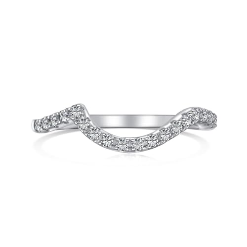 Lllunimon 2MM Frauen 925 Sterling Silber Verlobungsring Cubic Zirkonia Ewigkeit Hochzeit Band Stapelbare Ring Voller Diamant Stapeln Reihe Ring Index Finger Ende Finger Feiner Ring,A,Size5 Lllunimon 2MM Frauen 925 Sterling Silber Verlobungsring Cubic Zirkonia Ewigkeit Hochzeit Band Stapelbare Ring Voller Diamant Stapeln Reihe Ring Index Finger Ende Finger Feiner Ring,A,Size5 von Lllunimon
