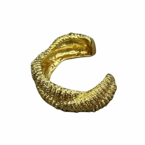 Lllunimon Armband Vergoldet Offener Torque Armreif für Frauen Textur Armband Retro Licht Luxus Premium Personalisiertes Armband Minimalistisch Dicke Armbänder,B Lllunimon Armband Vergoldet Offener Torque Armreif für Frauen Textur Armband Retro Licht Luxus Premium Personalisiertes Armband Minimalistisch Dicke Armbänder,B von Lllunimon