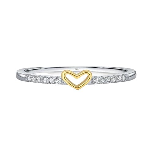 Lllunimon Damen 925 Sterling Silber Ring Unendlichkeit Symbol Ausschnitt Liebesring zweifarbiger Schmuck Hochzeitsschmuck für den Alltag,B,Size 7 Lllunimon Damen 925 Sterling Silber Ring Unendlichkeit Symbol Ausschnitt Liebesring zweifarbiger Schmuck Hochzeitsschmuck für den Alltag,B,Size 7 von Lllunimon