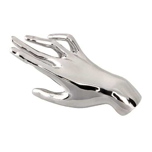 Lllunimon Einzigartige Palm Hand Brosche Pin Für Frauen Männer, Mode Große Revers Brosche Pins Für Kleidung Tasche Hut Hosen Geburtstagsgeschenk,Silber von Lllunimon