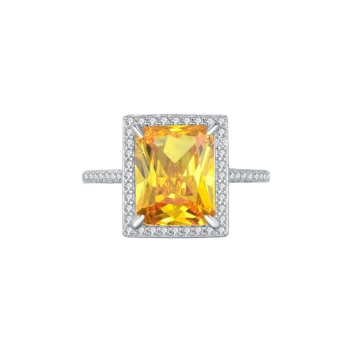 Lllunimon Farbige Zirkonringe Vintage inspirierte Edelsteine Damen 925 Sterling Silber Ringe Hochzeitsschmuck Geschenke für Modeliebhaber,Gelb,Size 7 Lllunimon Farbige Zirkonringe Vintage inspirierte Edelsteine Damen 925 Sterling Silber Ringe Hochzeitsschmuck Geschenke für Modeliebhaber,Gelb,Size 7 von Lllunimon