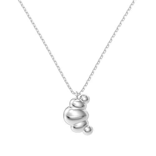 Lllunimon Gebogener Bohnenanhänger 925 Sterling Silber Halskette Spiegelpolierprozess einfacher und niedlicher Stil Geschenke für den Alltag für Sie,Silber Lllunimon Gebogener Bohnenanhänger 925 Sterling Silber Halskette Spiegelpolierprozess einfacher und niedlicher Stil Geschenke für den Alltag für Sie,Silber von Lllunimon