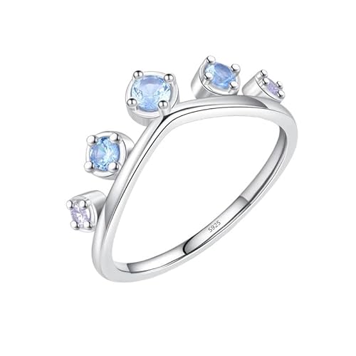 Lllunimon Kronenringe Wellenringe Damen 925 Sterling Silber Ringe Kreative Ringe Layering Schmuck Alltag Layering,B,Size 8 Lllunimon Kronenringe Wellenringe Damen 925 Sterling Silber Ringe Kreative Ringe Layering Schmuck Alltag Layering,B,Size 8 von Lllunimon