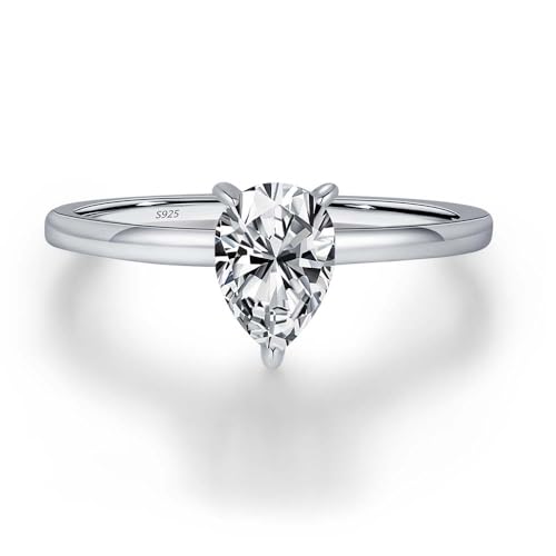 Lllunimon Moissanit Verlobungsringe im Birnenschliff D Farbe VVS Promise Rings S925 Sterling Silber Eheringe für Frauen,US8 Lllunimon Moissanit Verlobungsringe im Birnenschliff D Farbe VVS Promise Rings S925 Sterling Silber Eheringe für Frauen,US8 von Lllunimon
