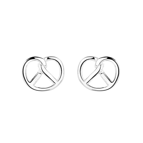 Lllunimon Shikuwan S925 Ohrringe aus Sterlingsilber strukturierte Accessoires Retro und schlichter Stil Geschenke für den Alltag für Sie,A von Lllunimon