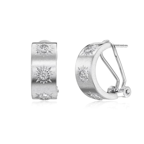 Lllunimon Starlight Zirkon Ring 925 Sterling Silber Ohrringe Handgemachter Mikro-Intarsien Schmuck Eleganter und schlichter Stil Geschenke für den Alltag für Sie,Silber Lllunimon Starlight Zirkon Ring 925 Sterling Silber Ohrringe Handgemachter Mikro-Intarsien Schmuck Eleganter und schlichter Stil Geschenke für den Alltag für Sie,Silber von Lllunimon