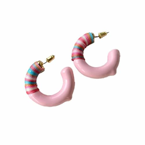 Lllunimon Übertriebene farbige Emaille Ohrringe C-Ring Ohrringe für Frauen Mode Mehrere Farben Creolen Ohrringe Sommer Farbe Ohrringe für Frauen,Rosa Lllunimon Übertriebene farbige Emaille Ohrringe C-Ring Ohrringe für Frauen Mode Mehrere Farben Creolen Ohrringe Sommer Farbe Ohrringe für Frauen,Rosa von Lllunimon