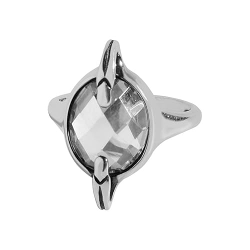 Lllunimon Zarter ovaler Zirkonring Damen Sterling Silber Ring Zirkon Schmuck Minimalistischer klassischer Schmuck Alltagskleidung Geschenk für Sie von Lllunimon
