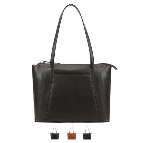 Lloyd Baker Catria Spacious Tote Schultertasche - Leder Schultertasche Workbag, Schwarz , 33.5 X 26 CM SHOULDER TOTE BAG von Lloyd Baker