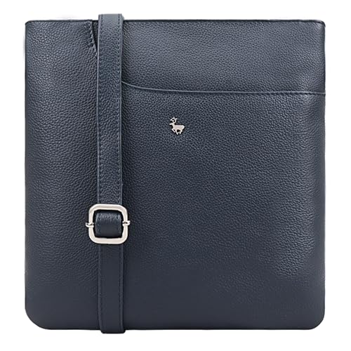 Lloyd Baker Kanatal Umhängetasche aus echtem Leder, weiche Schulter-Handtasche mit verstellbarem Riemen, schmale Handytasche, kompakte Größe mit Einschubfach vorne, Iron Gate (Dunkelblau), One Size von Lloyd Baker