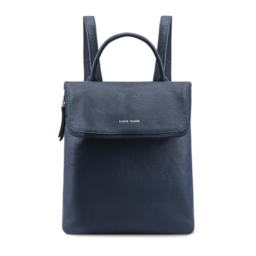 Lloyd Baker London - AGRA Rucksack - 100% echtes Vollnarbenleder Damen Rucksack, dunkelblau, 38 von Lloyd Baker