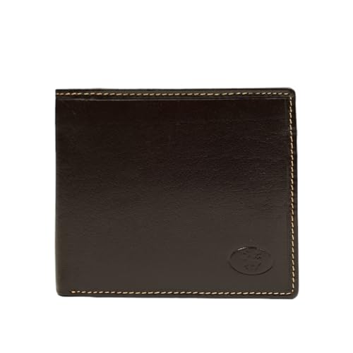 Lloyd Baker RAY Echtleder Herren Bifold Wallet Echtes Leder Dünne Slim Wallet Männer Flache Geldbörse mit Kartenfächern Halter und Klarsichtfenster und Geldscheinfächern, schokoladenbraun, von Lloyd Baker