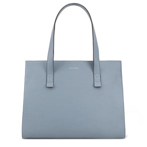 Lloyd Baker London – LALITAH LEDER TOE-TASCHE – Zeitloses modernes Design für Damen aus 100% echtem Vollnarbenleder mit durchgehendem Reißverschluss, hellblau, Large von Lloyd Baker