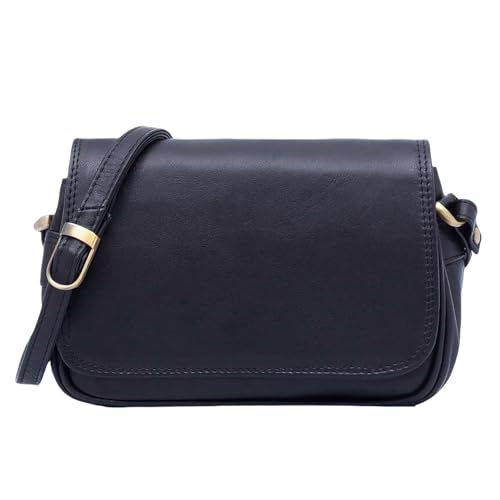 Lloyd Baker Umhängetasche aus echtem Leder, weiche Schultertasche mit verstellbarem Riemen, kompakte Größe mit mehreren Fächern, AMRITSAR, navy, One Size von Lloyd Baker