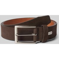 Lloyd Men's Belts Ledergürtel mit Label-Applikation in Dunkelbraun, Größe 85 von Lloyd Men's Belts